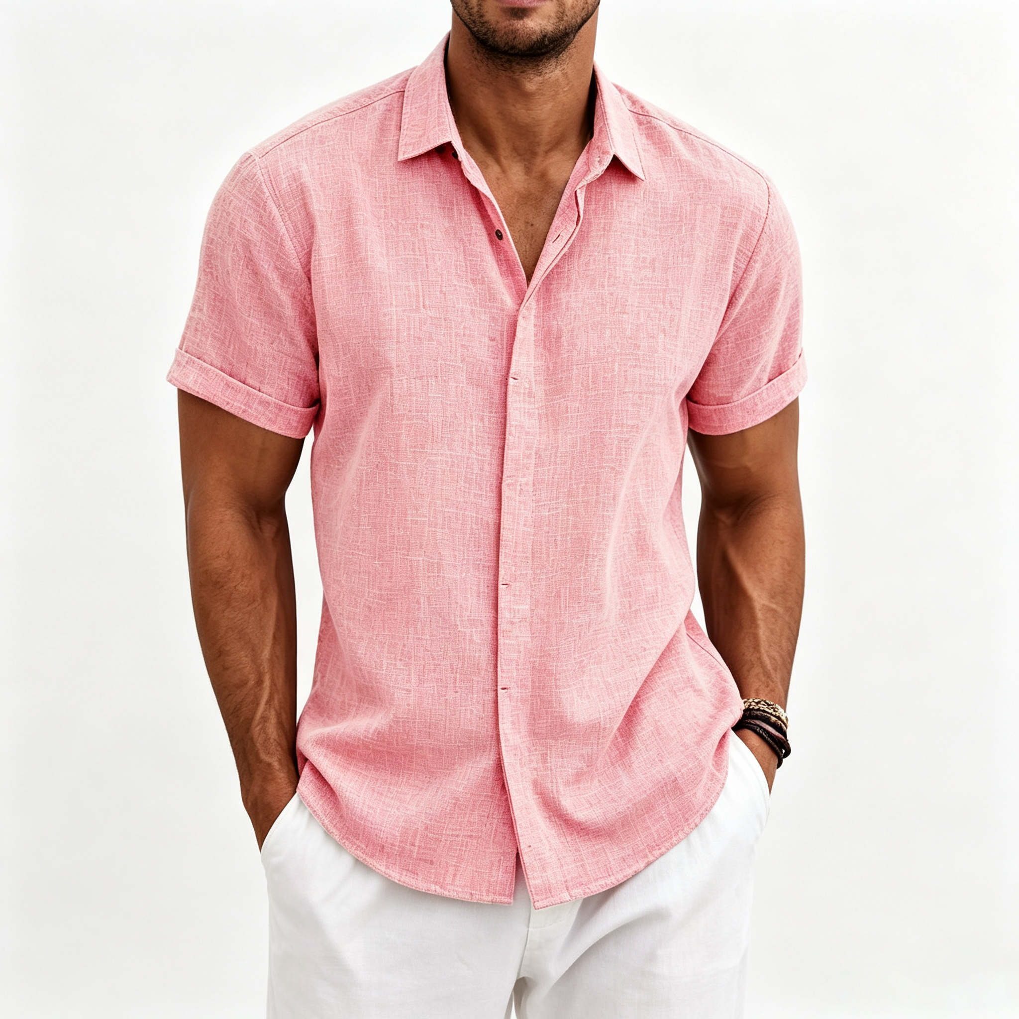 Vacation Loose Linen Short-Sleeve Shirt
