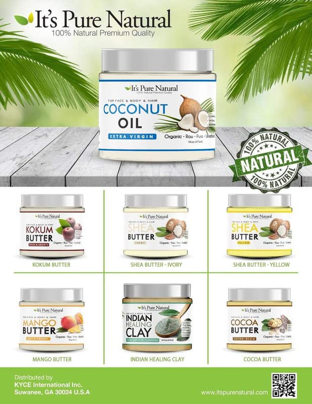Extra Virgin Organic Unrefined Raw Coconut Oil (8 oz) Q426895