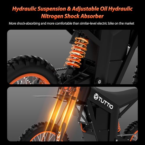 14"/12" Fat Tire 2000W Electric Dirt Bike with 48V 21AH Battery O77011