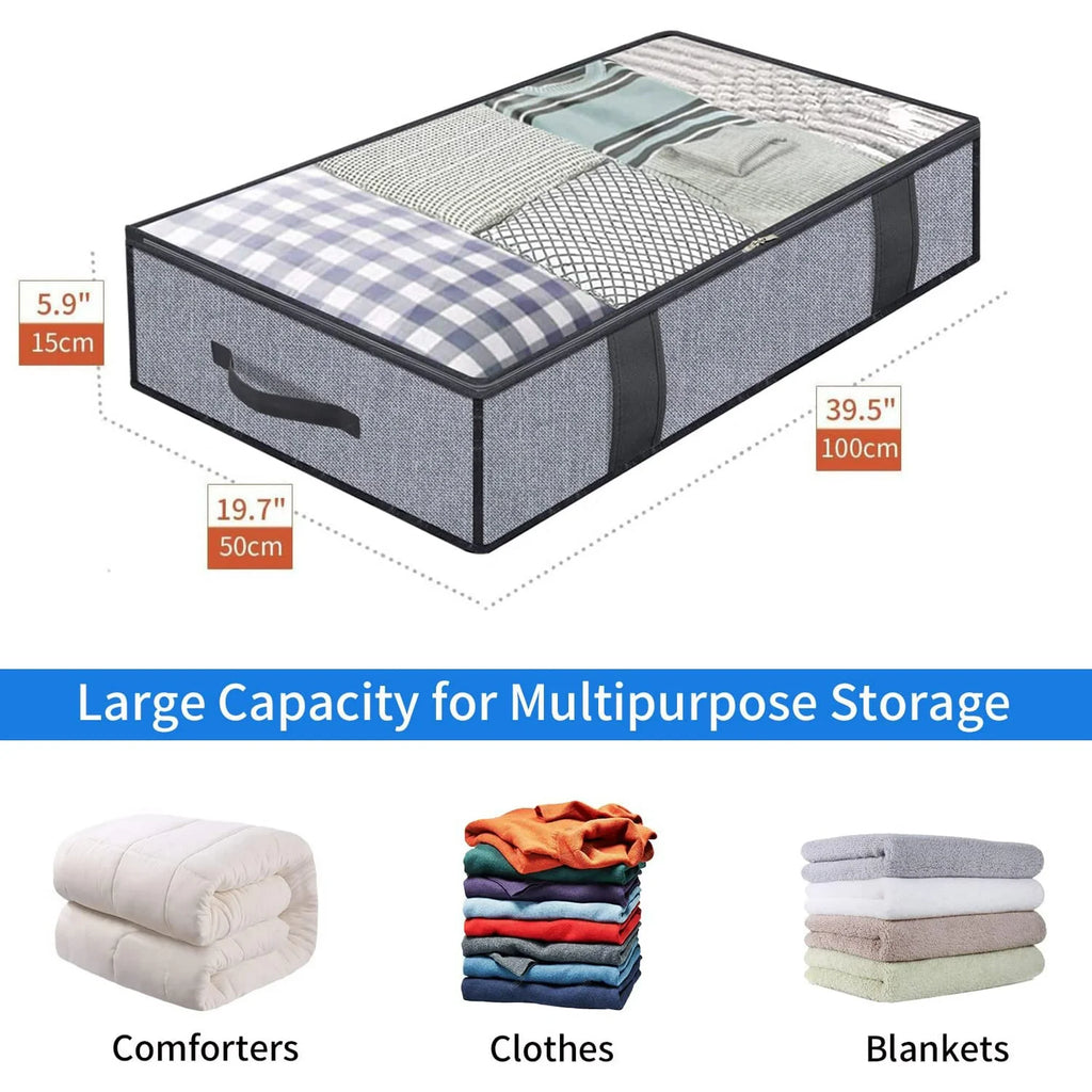 Foldable Underbed Storage Bag with Clear Window U578