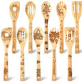 10 Piece Wooden Christmas Kitchen Utensils L360915
