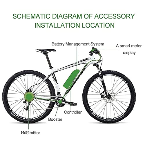 48V1000W 20" 26" 29" 700C Rear Wheel Electric Bicycle Conversion Kit with LCD5 Display A978