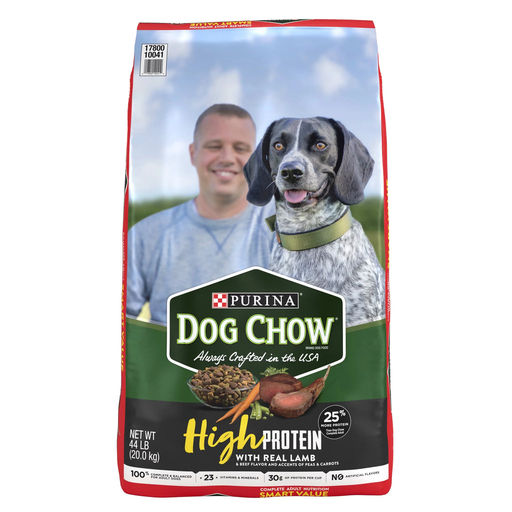 High Protein Dry Dog Food with Real Lamb & Beef Flavor, 44 lb. Bag O23462