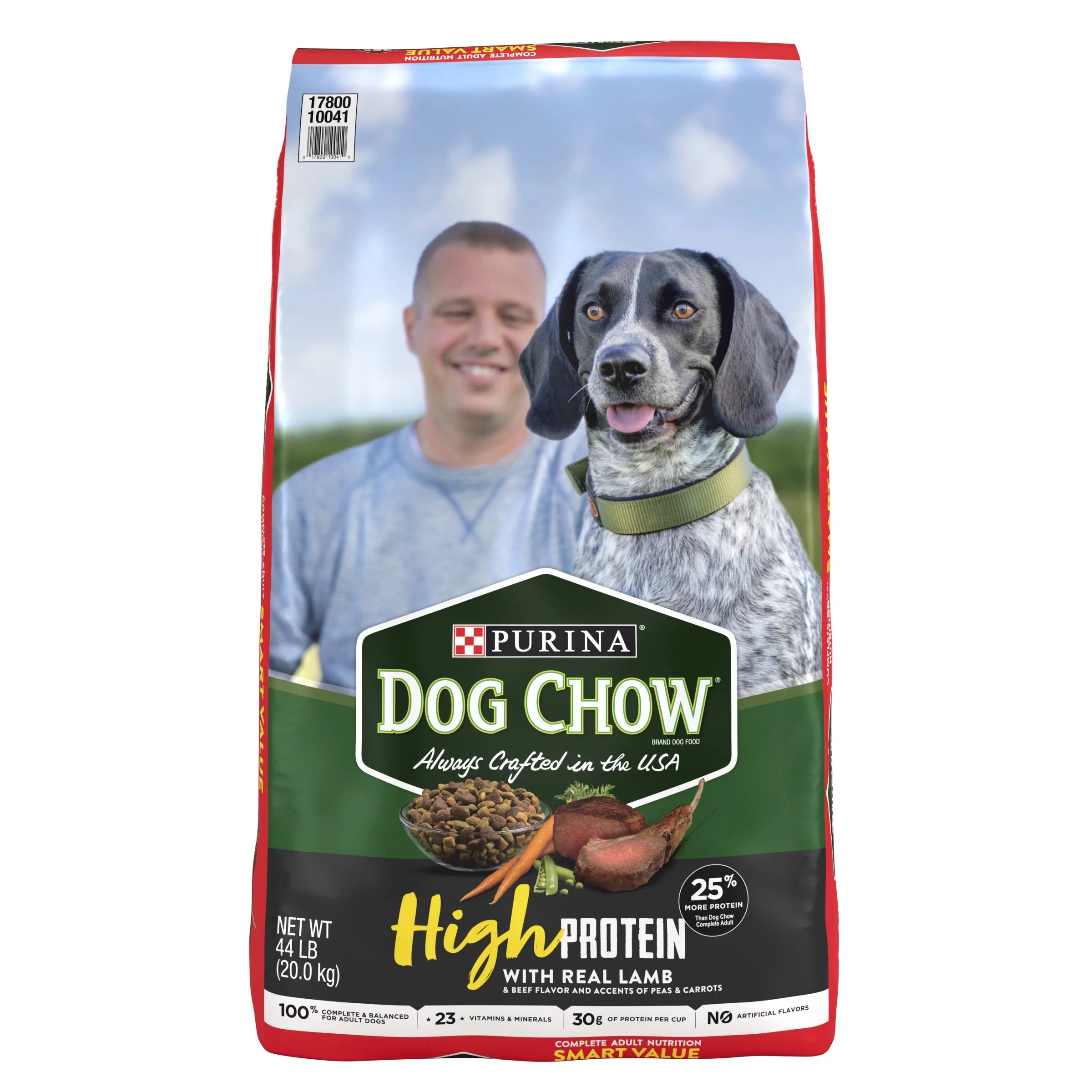 High Protein Dry Dog Food with Real Lamb & Beef Flavor, 44 lb. Bag O23462