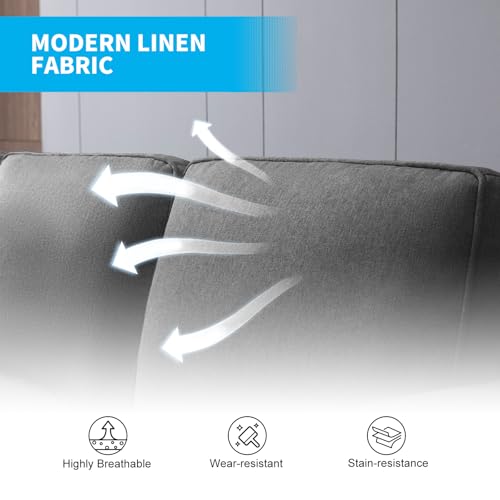 54" Loveseat Sofa Two Seats Modern Comfy Couch N72221
