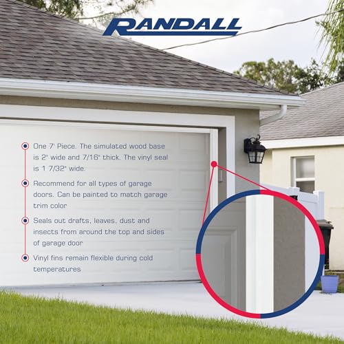 7-Feet Dual Vinyl Garage Door Seal (Brown) V556298
