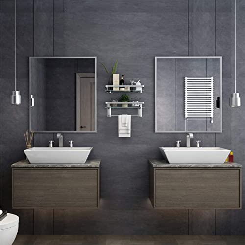 Black 3 Tier Bathroom Wall Shelf O6707