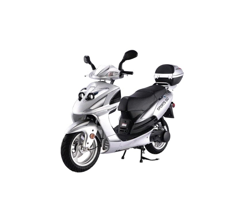 150cc Gas Powered Scooter with CVT (Black) C9606