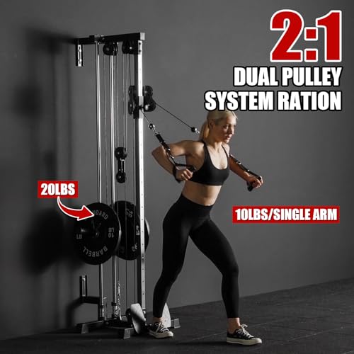 Wall Mount Cable Station with Dual Pulley System Z1244