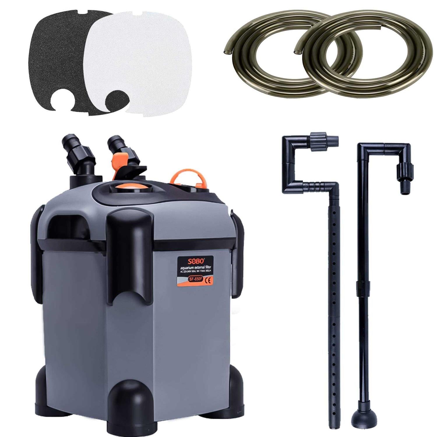 Aquarium External Canister Filter with Filter Media Z95501