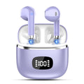 Blue Wireless Earbuds with LED Power Display IPX7 Waterproof V53430