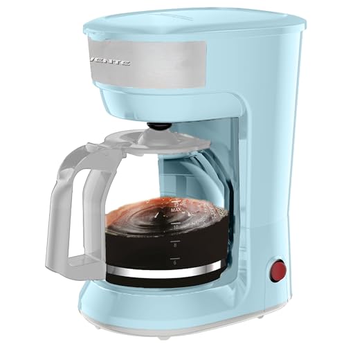 12-Cup Drip Coffee Maker with Borosilicate Glass Carafe, Black T69148
