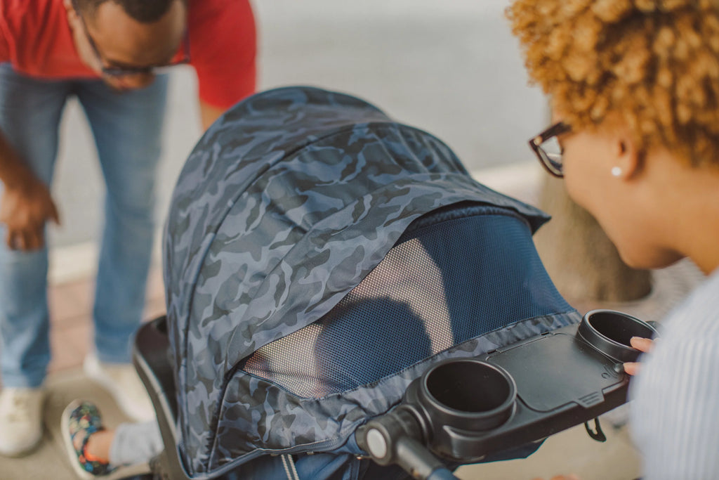 Navy Camo Travel System Stroller and Infant Car Seat O822
