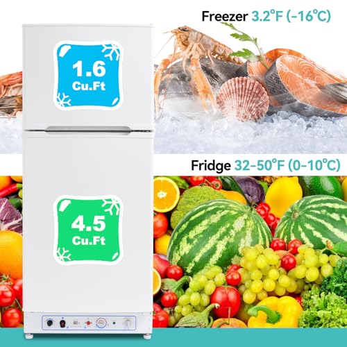 White 6.1 Cu.Ft. Propane Refrigerator with Freezer X366368