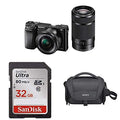 Silver Mirrorless Digital Camera with 16-50 mm Lens 24.3MP C65448