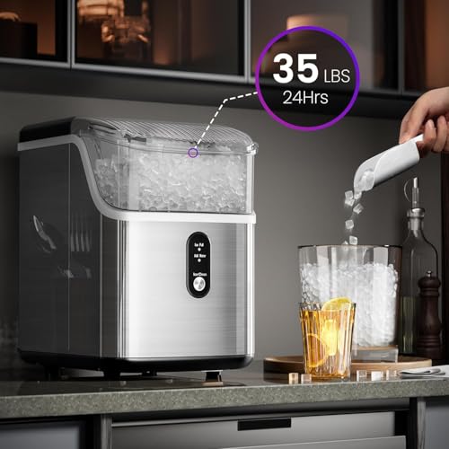 Black Portable Ice Maker Machine with Self-Cleaning Function O598149