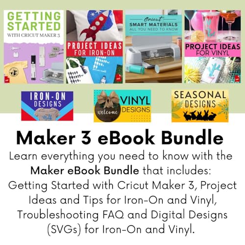 Cricut Maker 3 and Easy Press 3 Machine Combo Bundle DIY Cutting Machine with Easy Press Heat Press Machine (9 in x 9 in) V8517