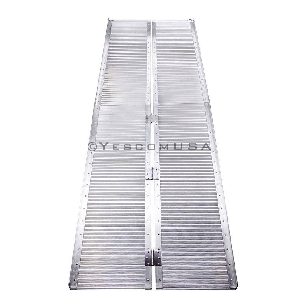 8 ft Aluminum Portable Folding Wheelchair Ramp V563223