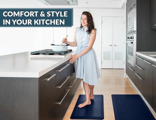 3/4 Inch Thick Anti Fatigue Floor Mat, 20" x 39", Black L96095