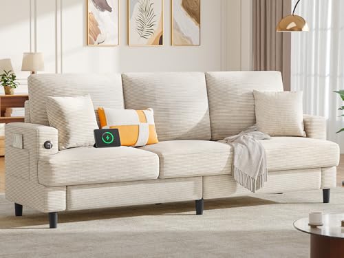 Light Grey 3-in-1 Convertible Sofa Chair Bed with Hidden Storage O192532