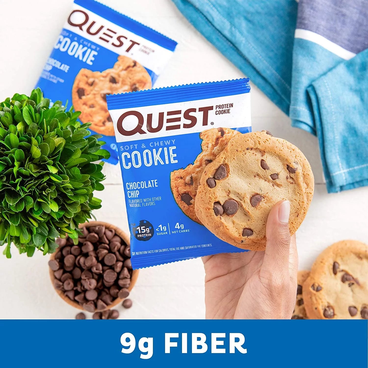 Chocolate Chip Protein Cookie, 12 Count L30037