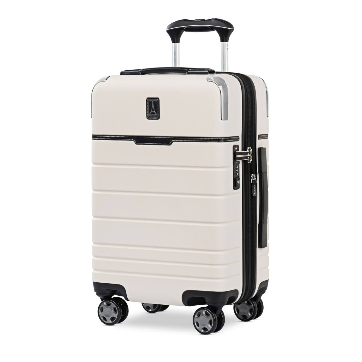 White Sand Expandable Spinner Suitcase O4610