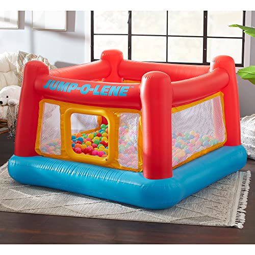 Inflatable Trampoline Bounce House with Crawl-Thru Door & Net F775816
