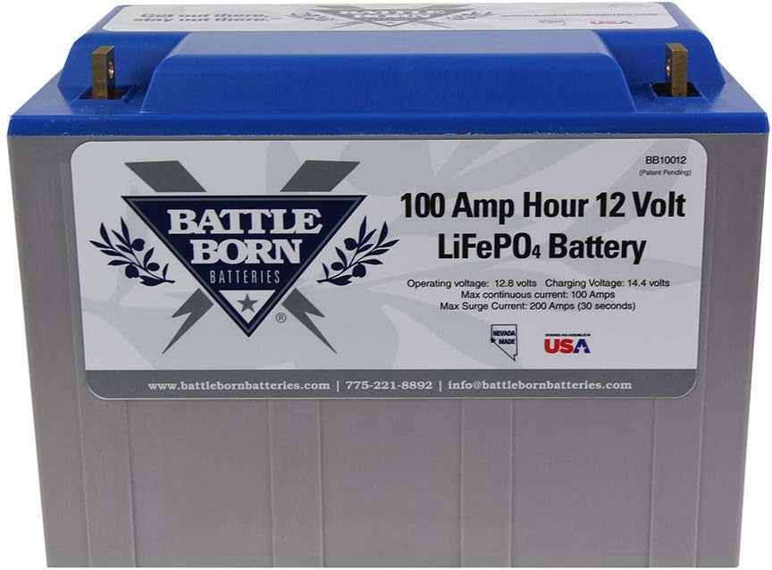 100Ah 12v LiFePO4 Deep Cycle Battery with Built-In BMS M143876