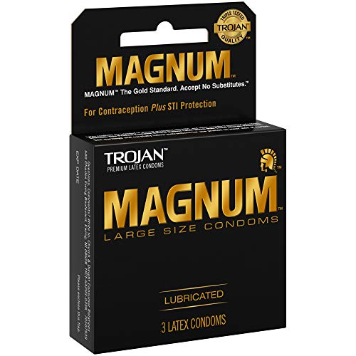 Magnum Lubricated Condoms, 3 Count T519
