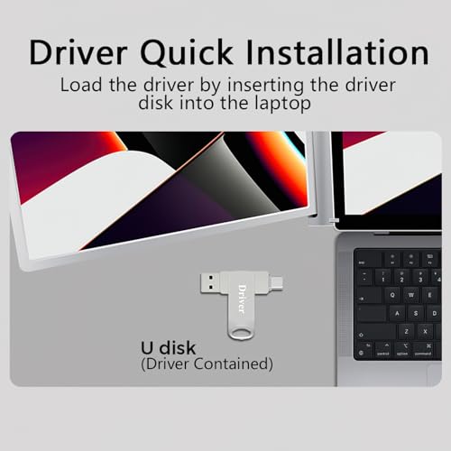 15.6inch FHD 1080P USB C HDMI IPS Portable Monitor with Smart Cover K3926