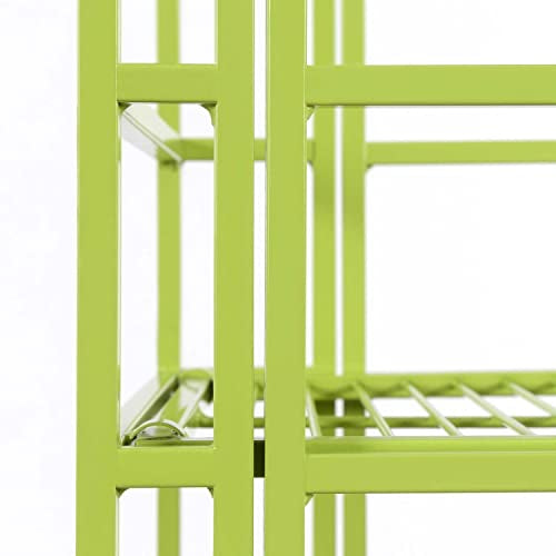 5-Tier Folding Metal Shelving Cobalt Blue J567500