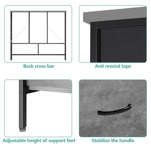 9 Drawer Fabric Dresser A22903