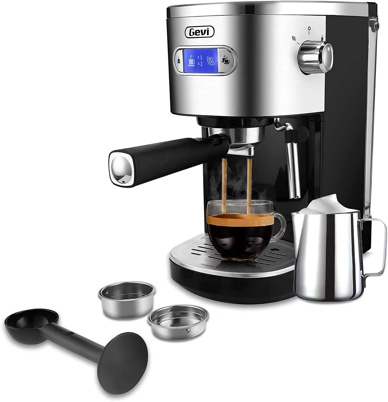 Pre-Owned 20 Bar Espresso Machine with Milk Frother Steam Wand F469