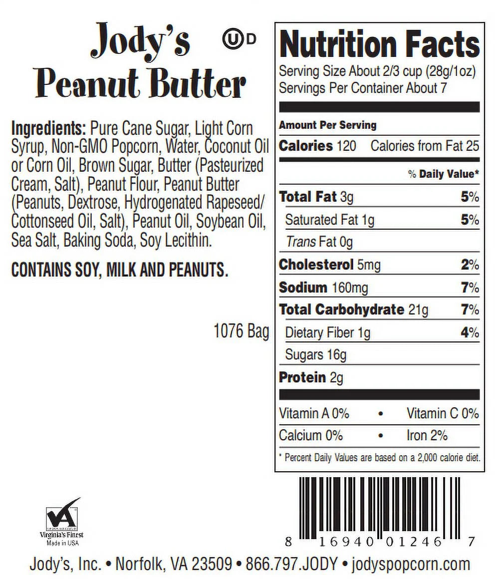 Peanut Butter Popcorn (Tin of 8 Bags) N81146
