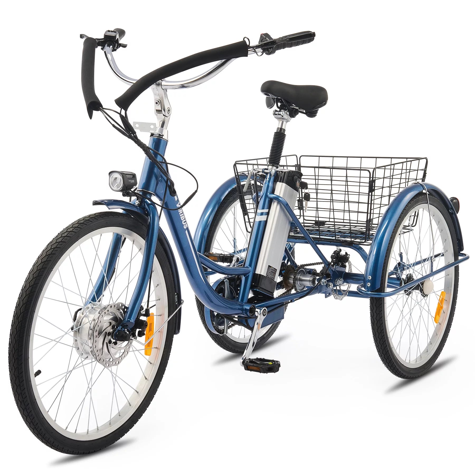24 Inch Electric Tricycle 36V 10Ah Navy D5833