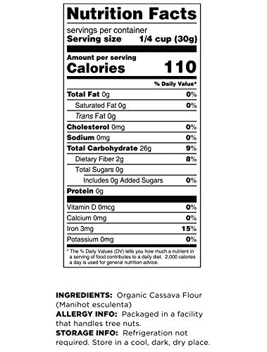 Organic Cassava Flour, 2 Lbs U5633