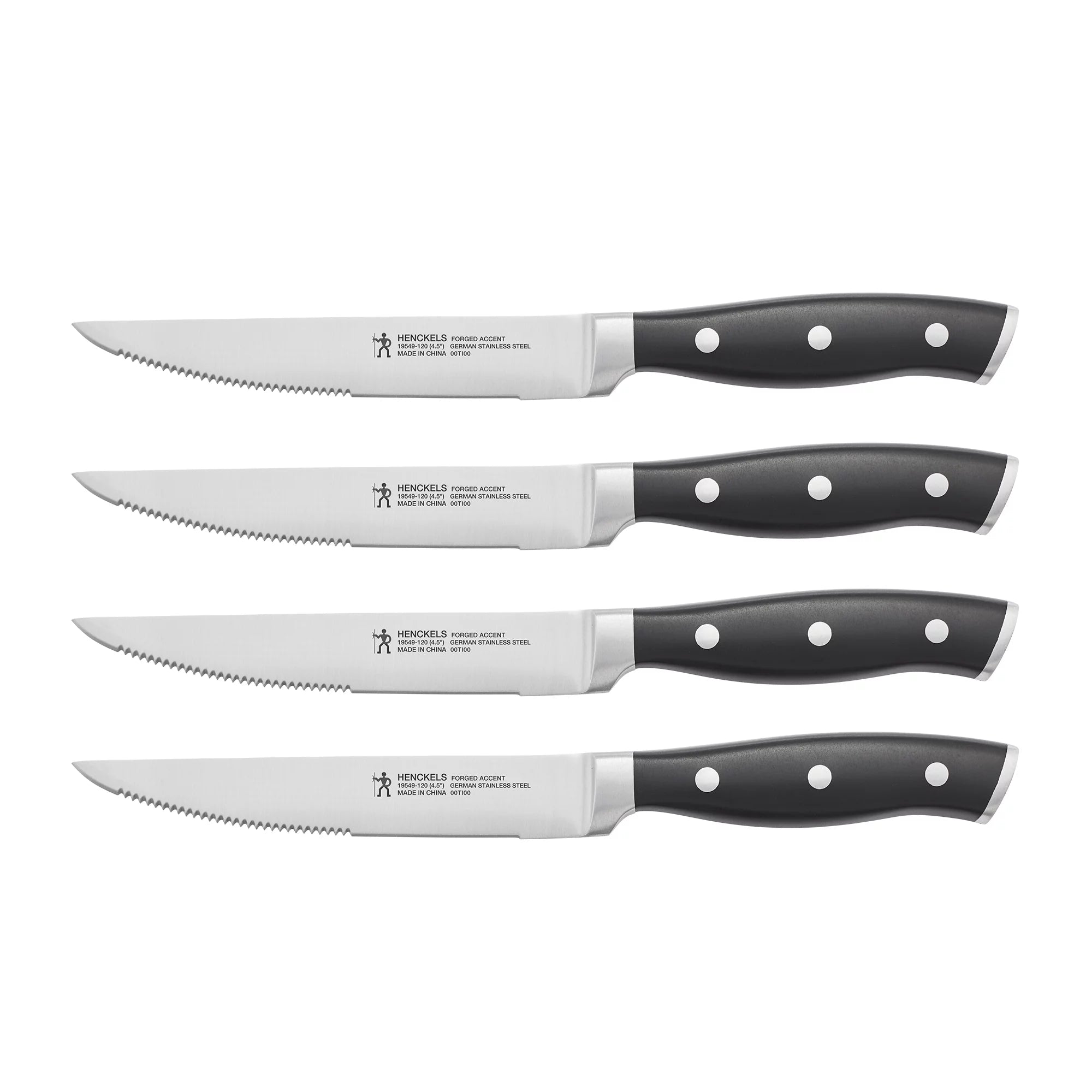 Set of 4 Black Steak Knife Set R53524