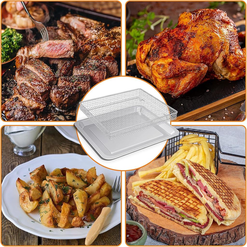 Stainless Steel Baking Tray Pan and Air Fryer Basket S96539