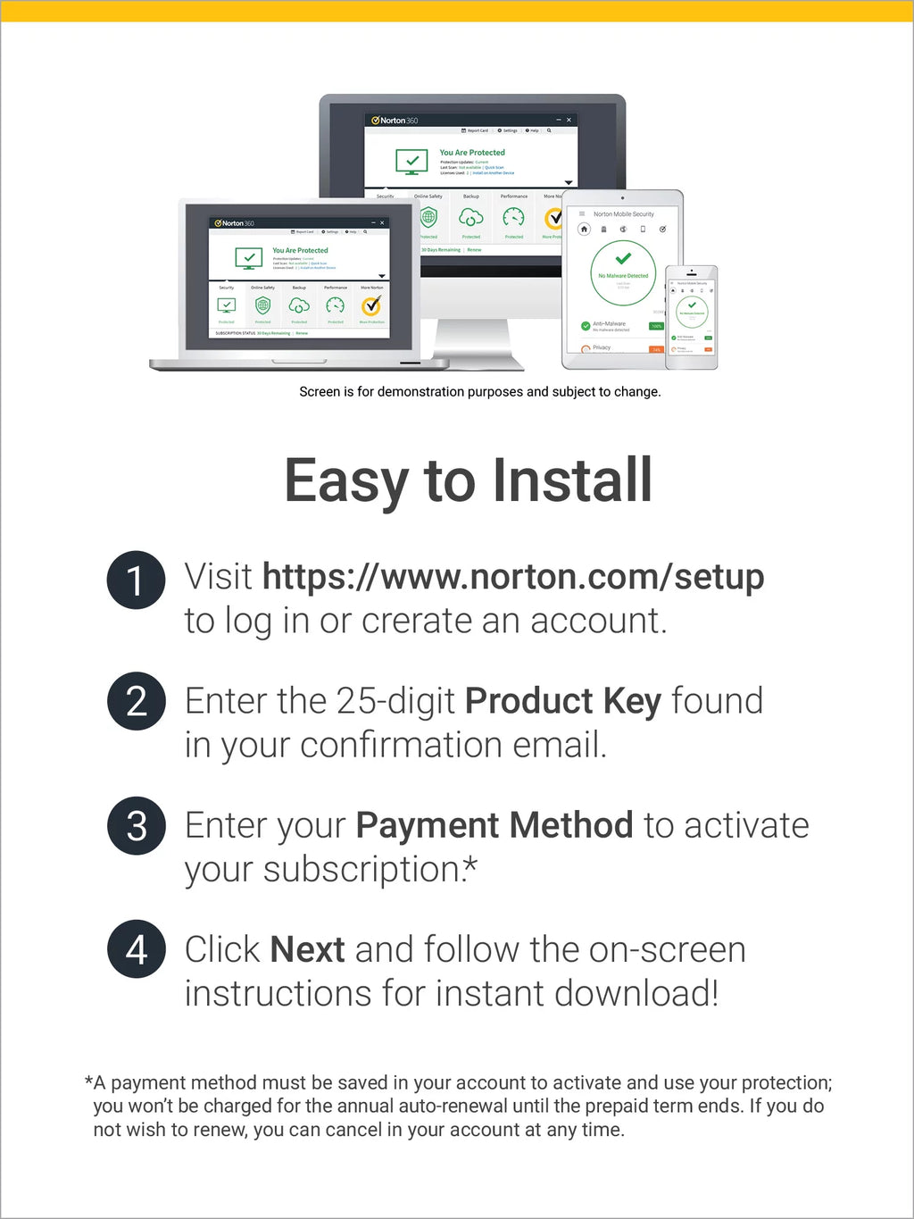 Antivirus Software for 5 Devices, 1 Year Subscription Z216402