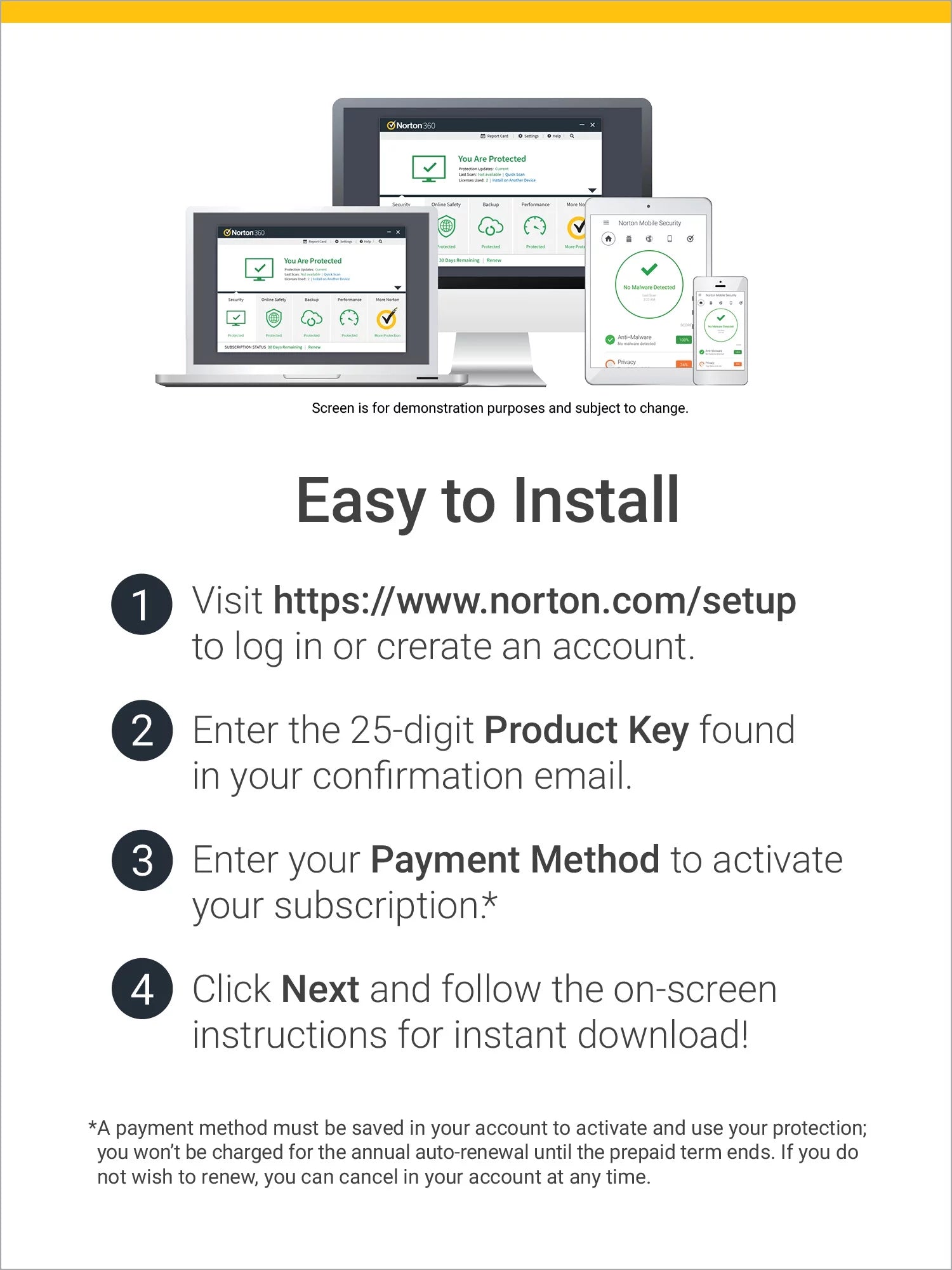 Antivirus Software for 5 Devices, 1 Year Subscription Z216402