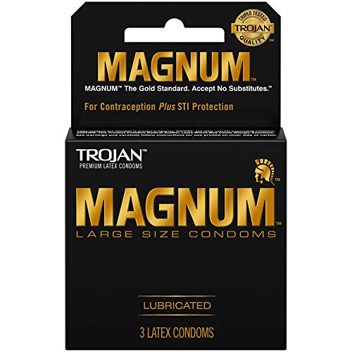 Magnum Lubricated Condoms, 3 Count T519