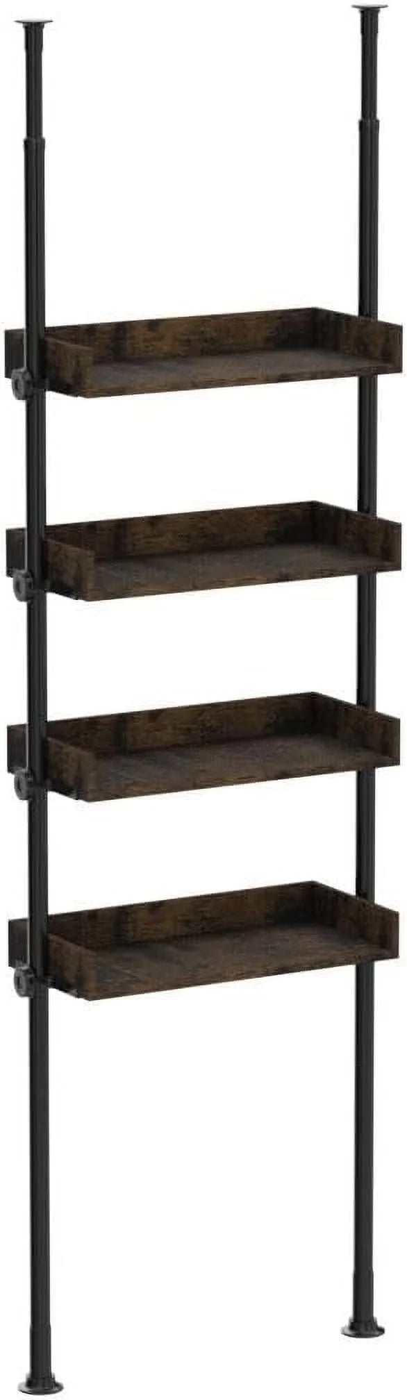 4-Tier Adjustable Wood Bathroom Storage Shelves K9137