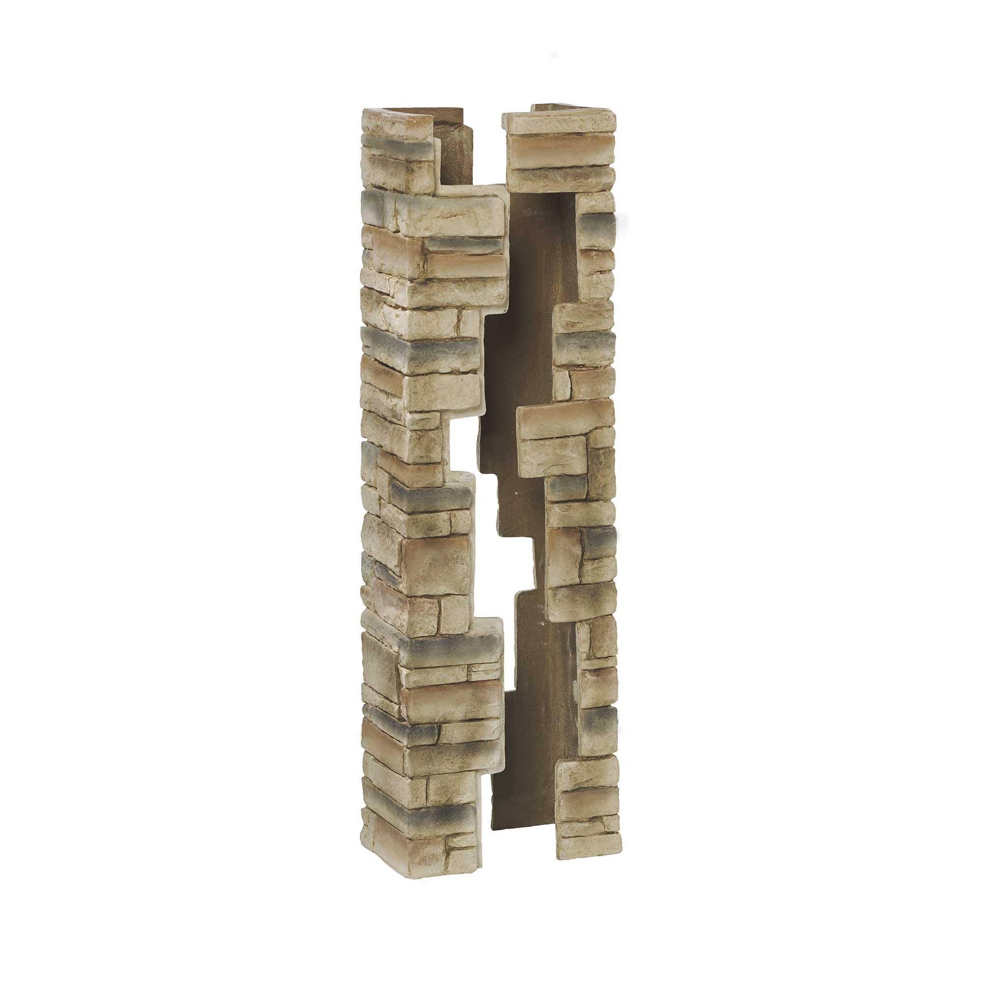 Beige Stacked Cast Stone Postcover 52 inch A264688