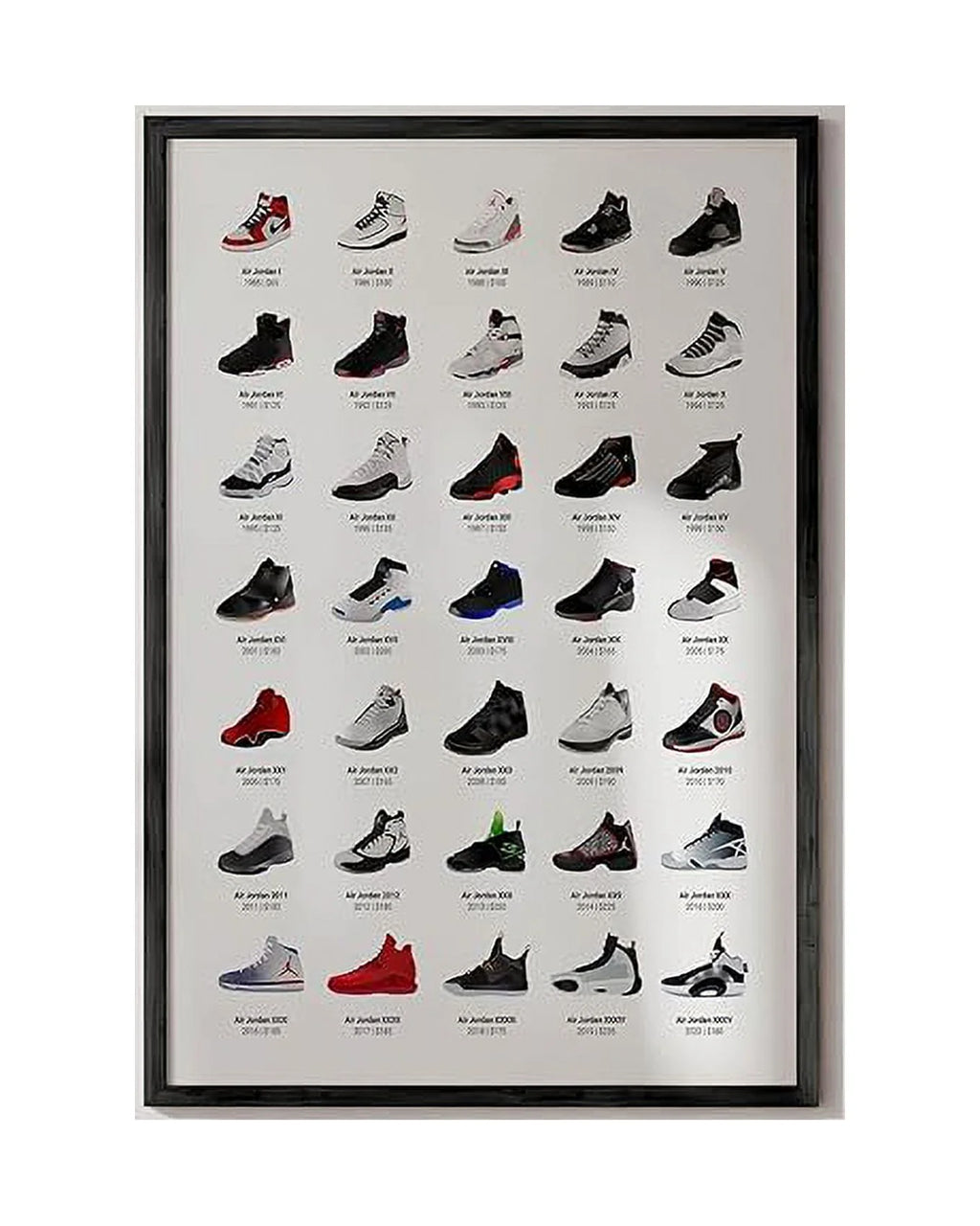 Sneaker Posters, Unframed 24x36 O1293