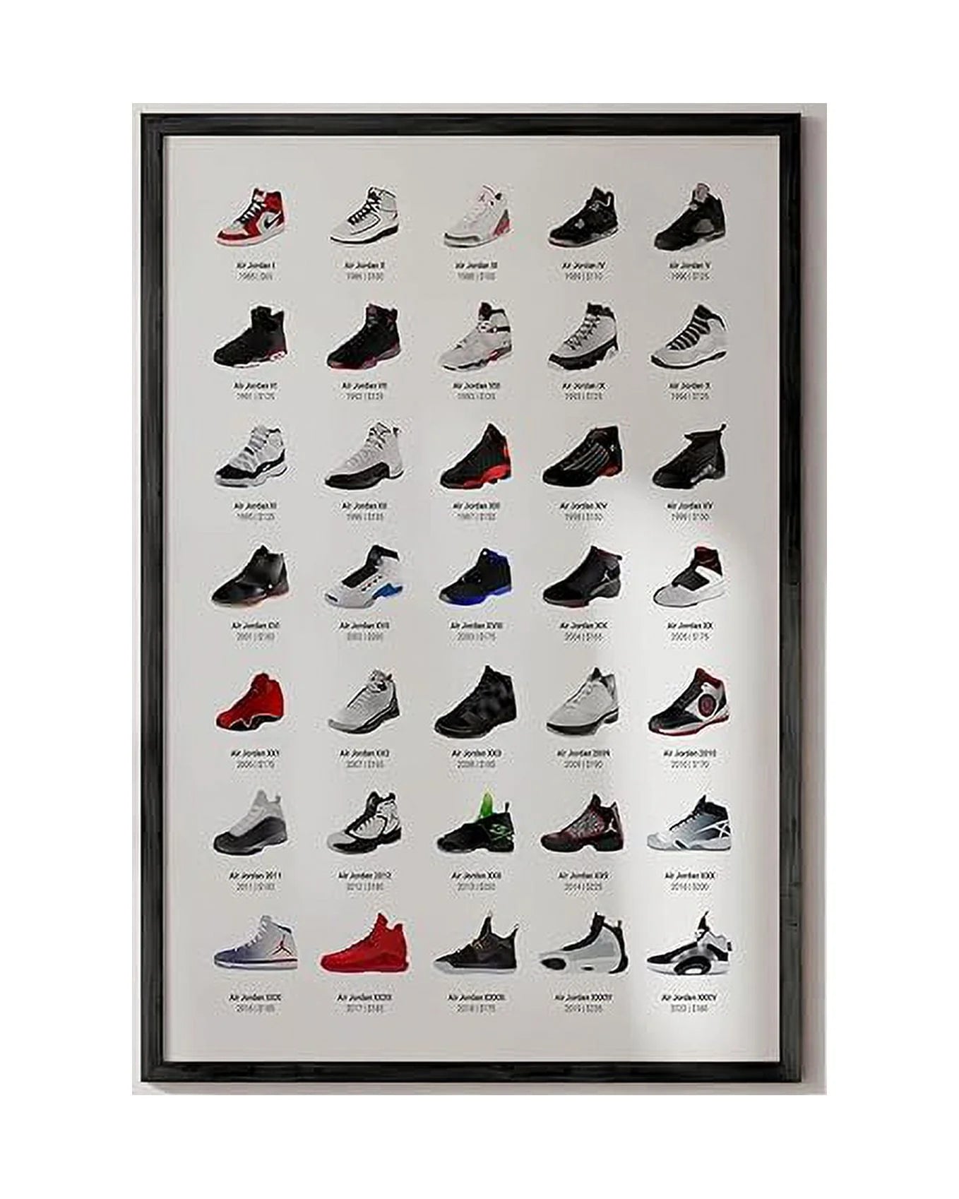 Sneaker Posters, Unframed 24x36 O1293