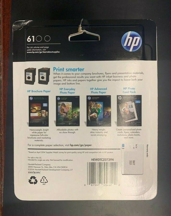 Black 61 Ink Cartridges A96962