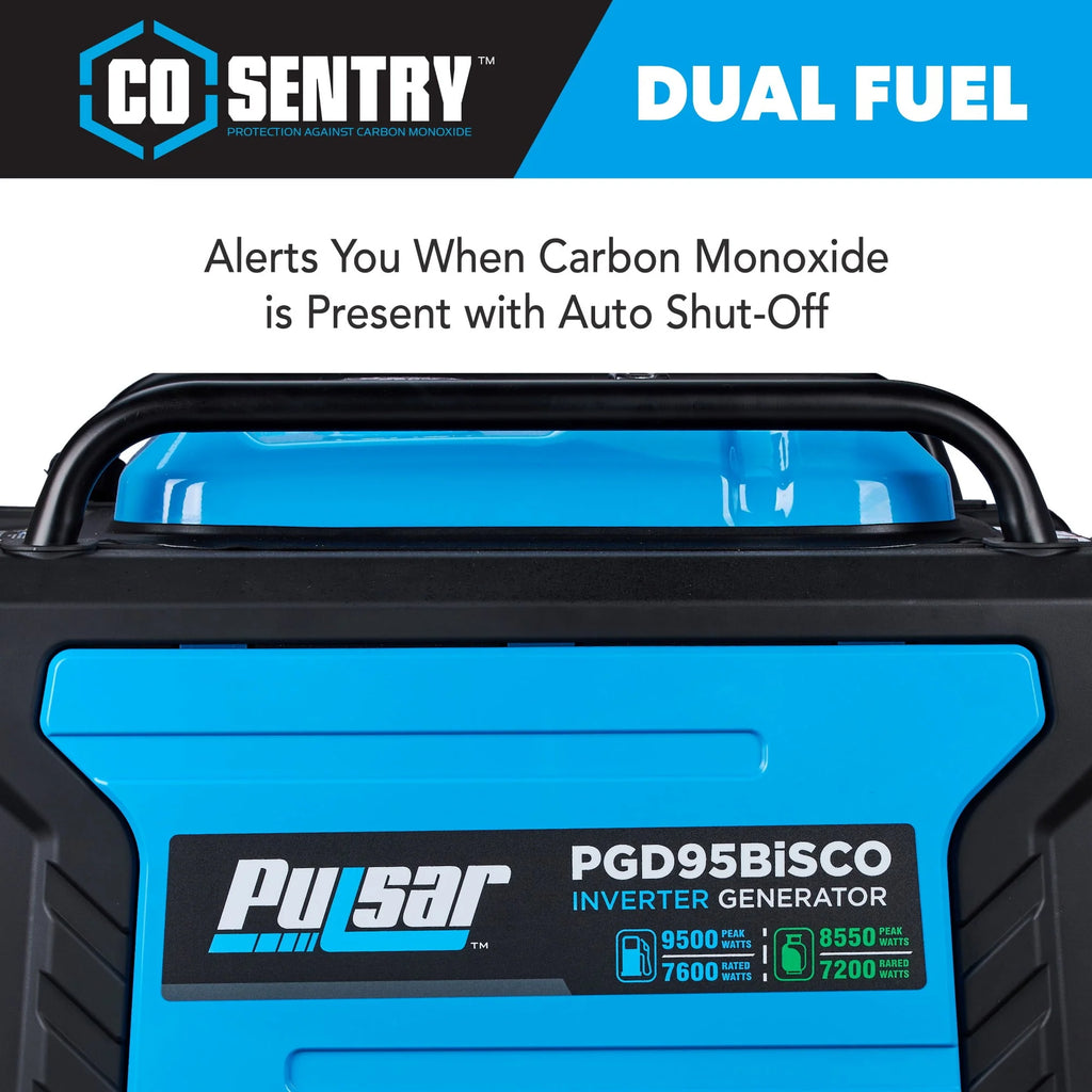 9,500 Watt Dual Fuel Inverter Generator P90331