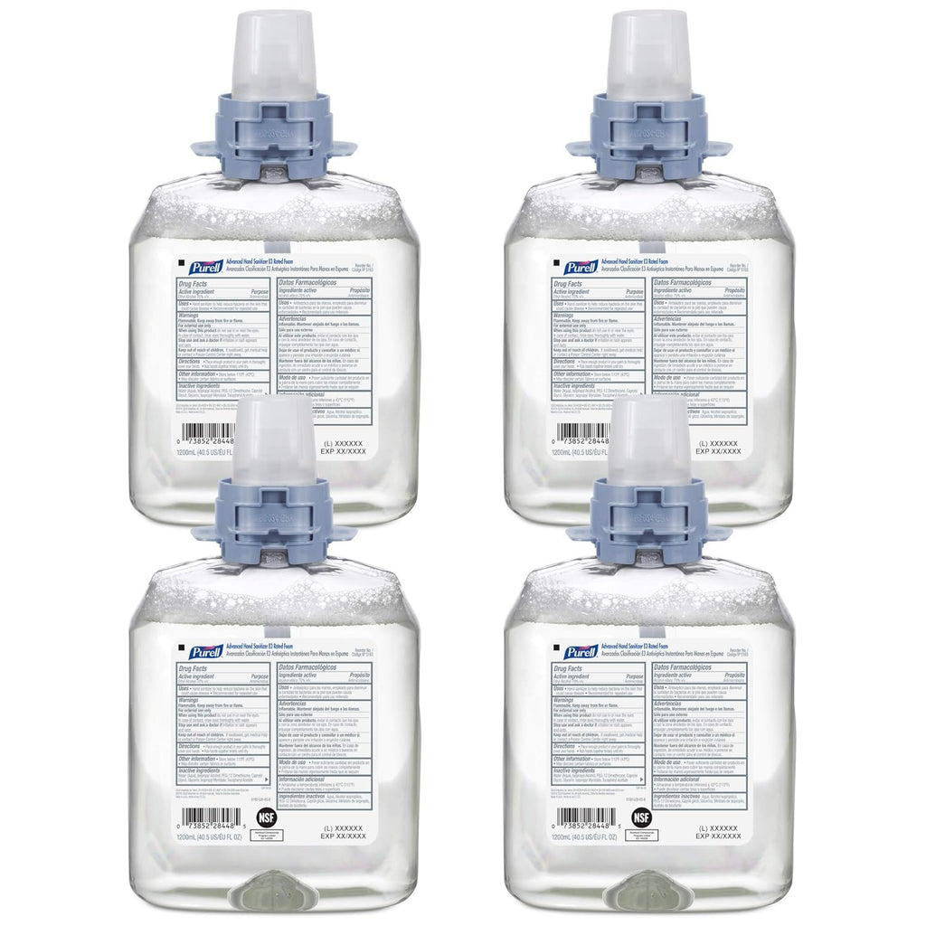 1200 mL Fragrance Free Foam Hand Sanitizer Refill (Pack of 4) Z1196