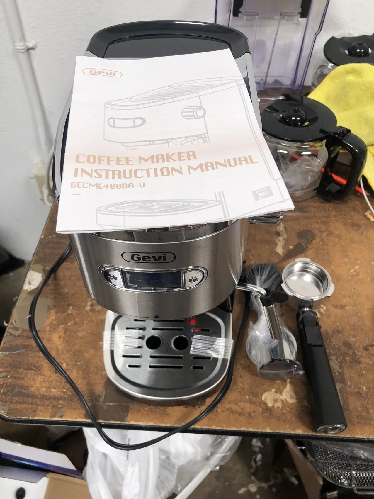 Pre-Owned 20 Bar Espresso Machine with Milk Frother Steam Wand F469