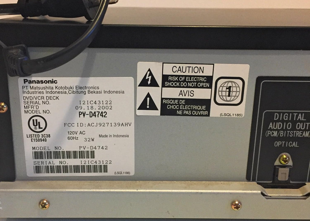 Black DVD-VCR Combo S5851